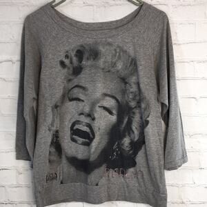 Vintage 1985 Hollywood Legends Marilyn Monroe T-Shirt 3/4‎ Sleeve Size L(11-13)